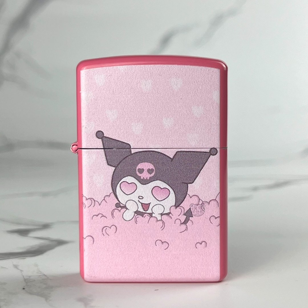kuromi cigarette case with lighter Tiktok cute cartoon case: high-value rechargeable cigarette recommendations for him? Kuromi Gasoline Lighter - Etsy
